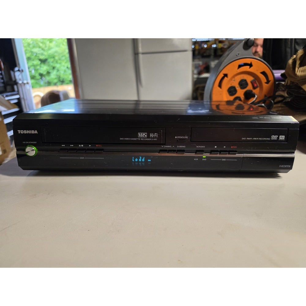 Toshiba D-VR7-K-TC2  DVD VCR Combo - 4 Head HiFi Recorder Tested Works No Remote